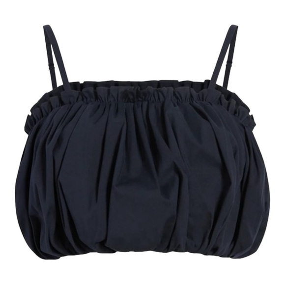 Cinq A Sept Ivee puffball cropped cotton top NWOT - Picture 9 of 9